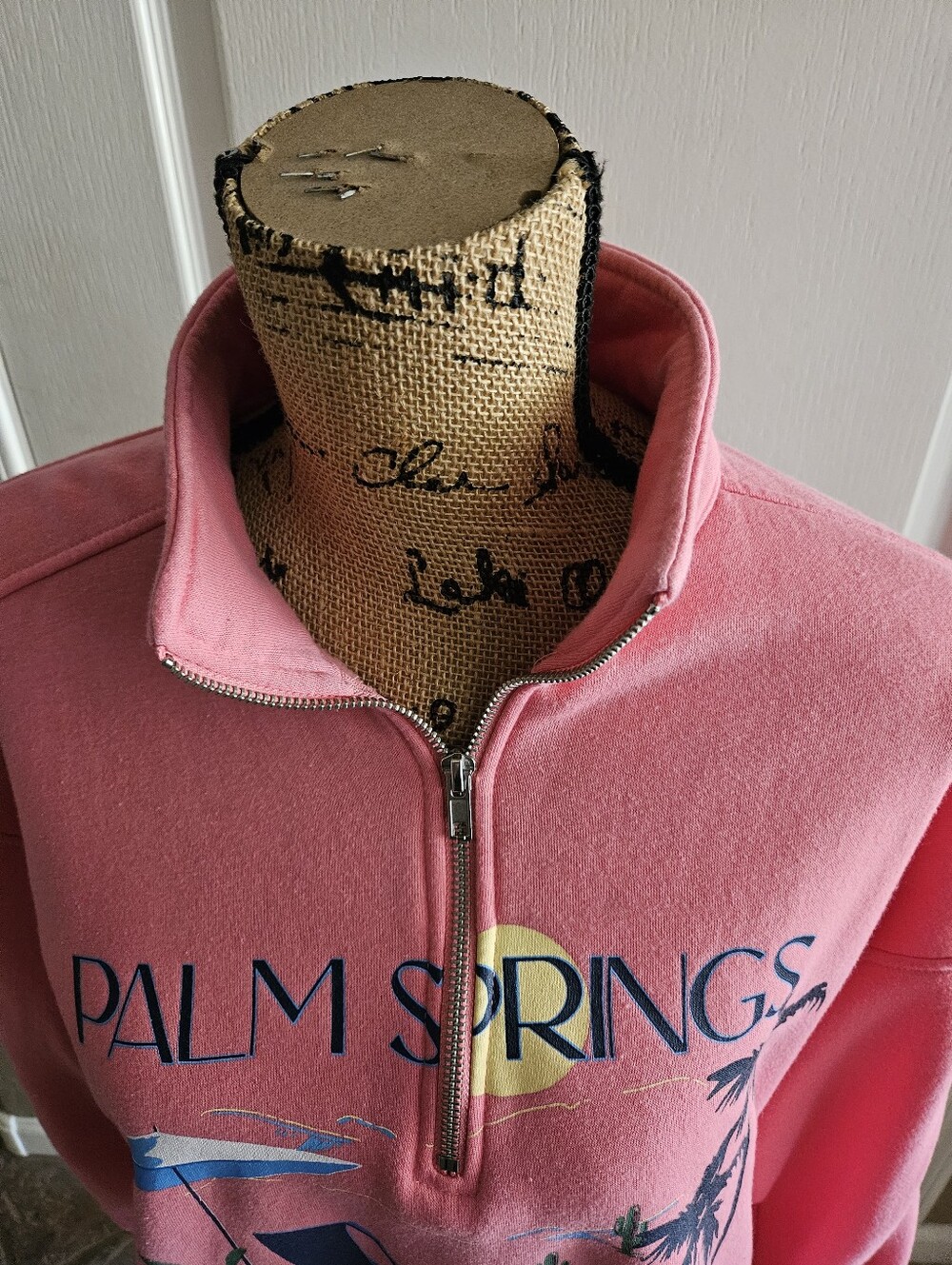 Like NEW ☆ Oak & Trellis "Palm Springs" Sweatshirt, Size XL, CUTE! - Picture 2 of 4